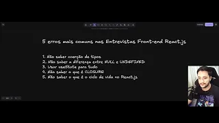5 erros fatais em entrevistas Front-end (React/TS/JS) que eliminam você na hora